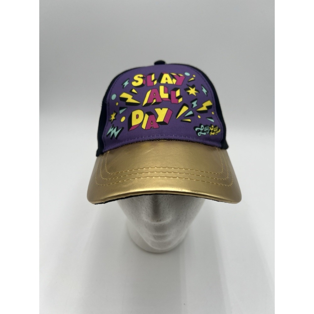 Nickelodeon Slay All Day Adjustable Hat‎ Cap Purple Gold Rugrats Hey Arnold